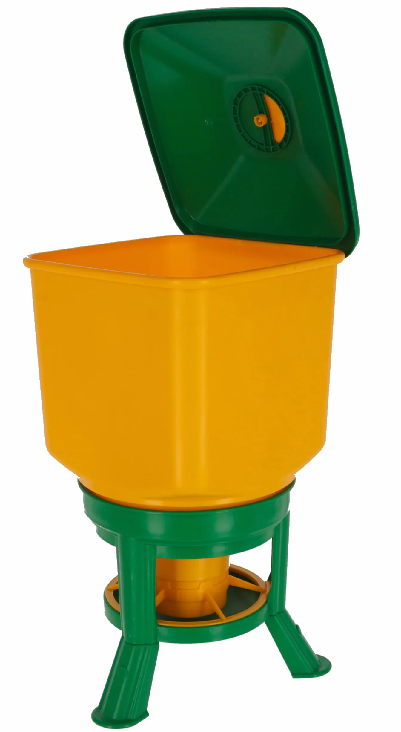 Novital Kubic karmnik 20 kg - idealny dla średnich i dużych kurczaków, indyków i gallinaceae