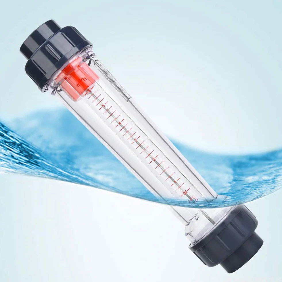 Plastikowa rurka typ płynnego przepływomierza, plastikowy płaski otwór (50 mm/2 cale), LZS-40 (D) 0,6-6 m³/H