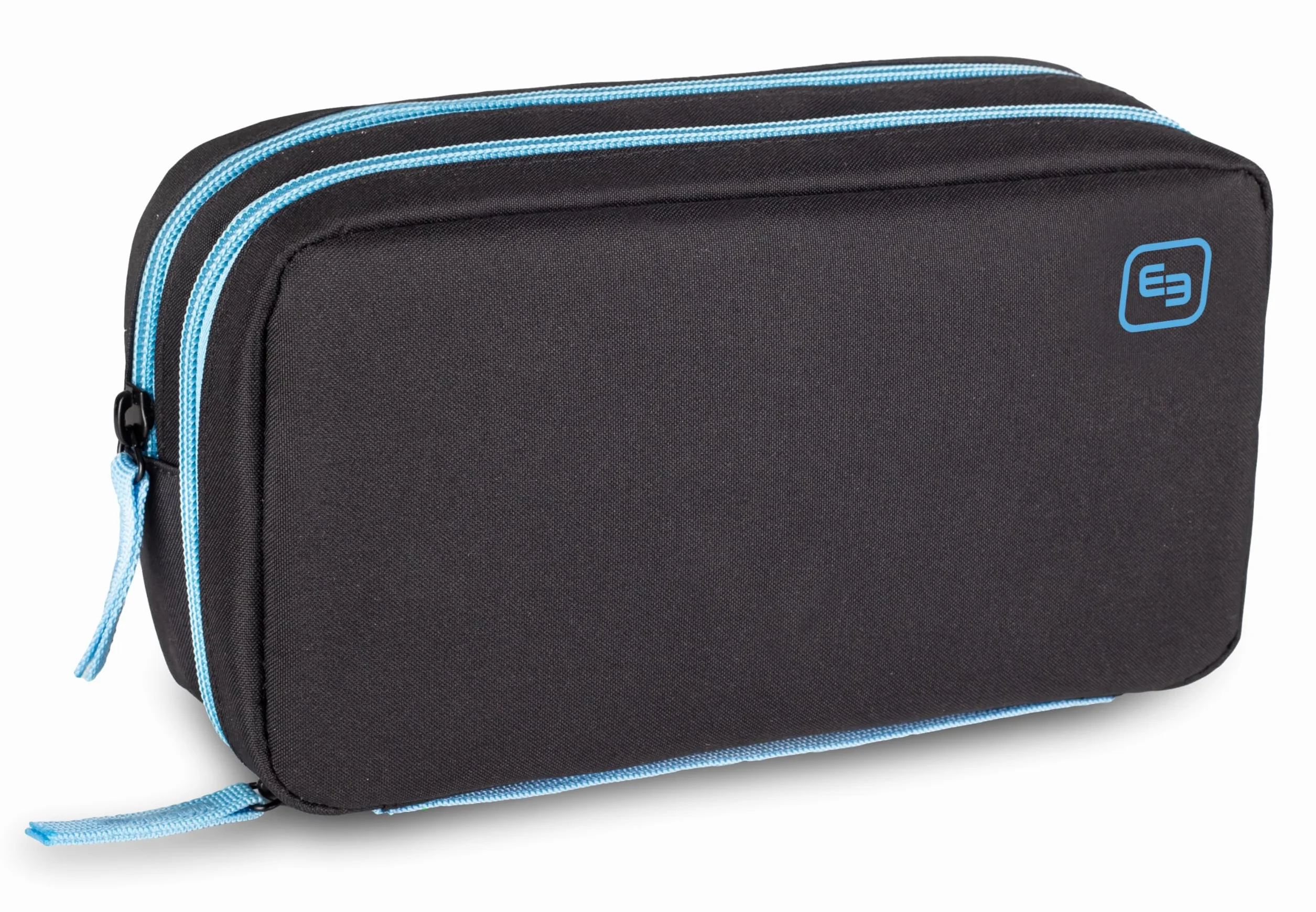 ELITE BAGS - DIABETIC'S XL torba dla cukrzyków | różne warianty kolorystyczne | dużo miejsca do przechowywania | do codziennego użytku | termoizolacyjna | pasek na rękę, czarny i niebieski #, 22 x 12