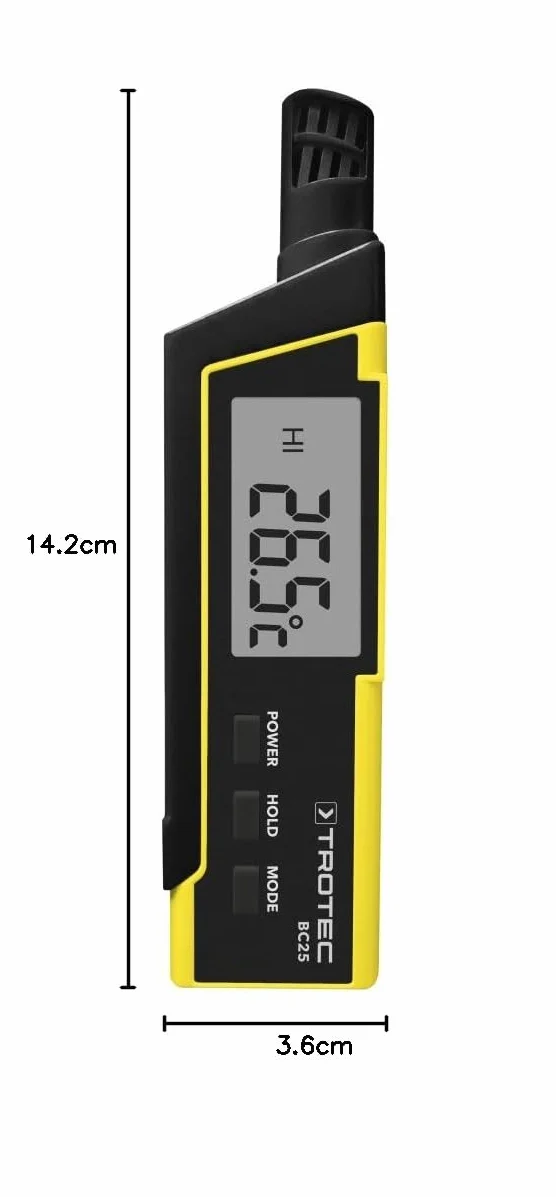 TROTEC BC25 Termohigrometr miernik klimatu WBGT indeks ciepła HI