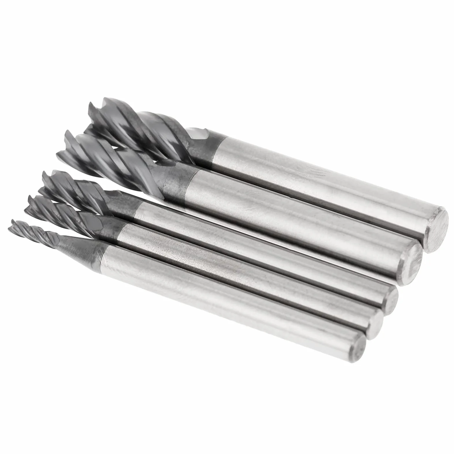 5 sztuk narzędzi do cięcia młynka, 4 frezy Proxxon, frezy z twardego metalu 1, frez trzpieniowy czworokątny, frez trzpieniowy, flet, frez z węglika wolframu