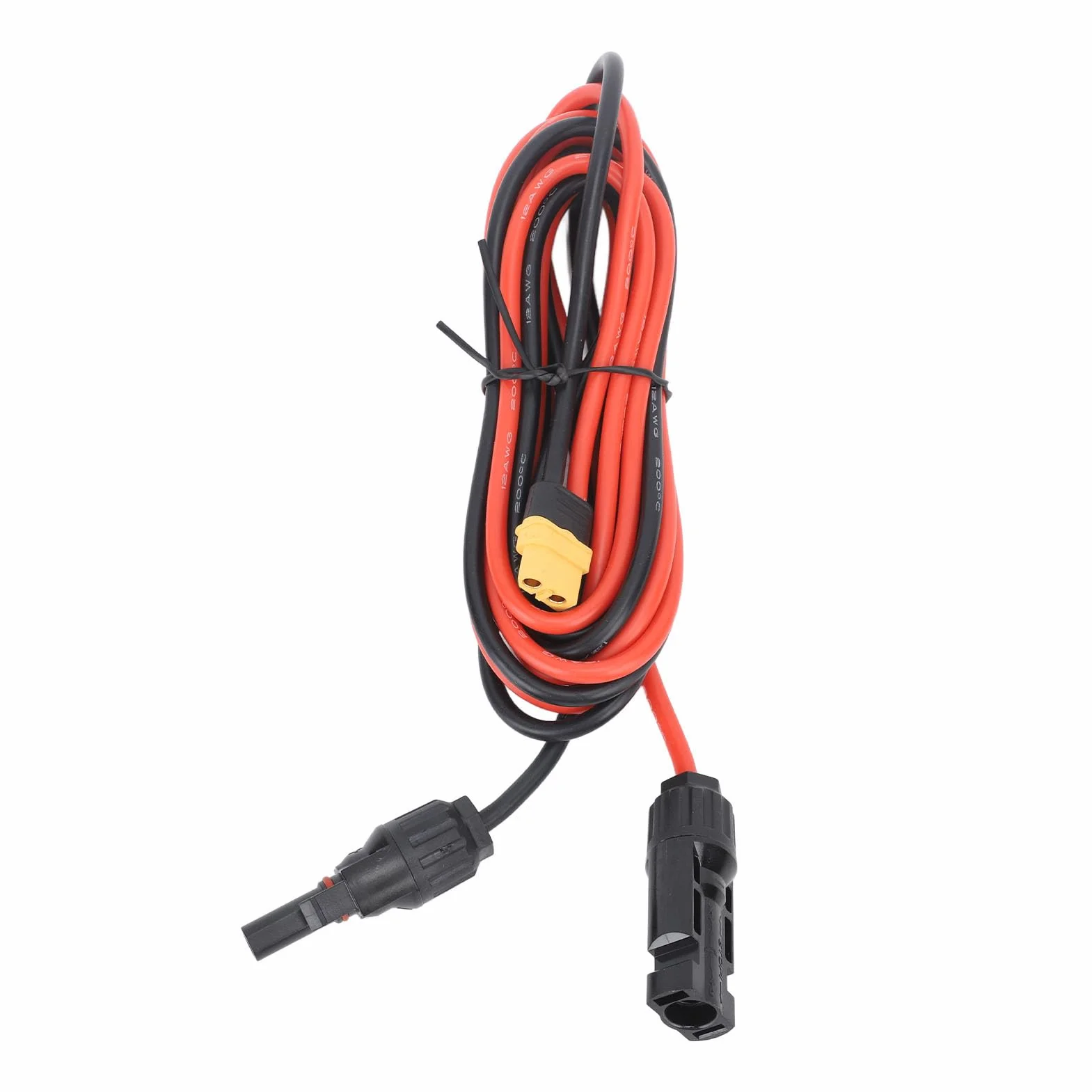 Kabel Kontrolera ładunku Słonecznego, XT60 Adapter Grener Generator Panelu Słonecznego 12AWG 2M Solar & Wind Power