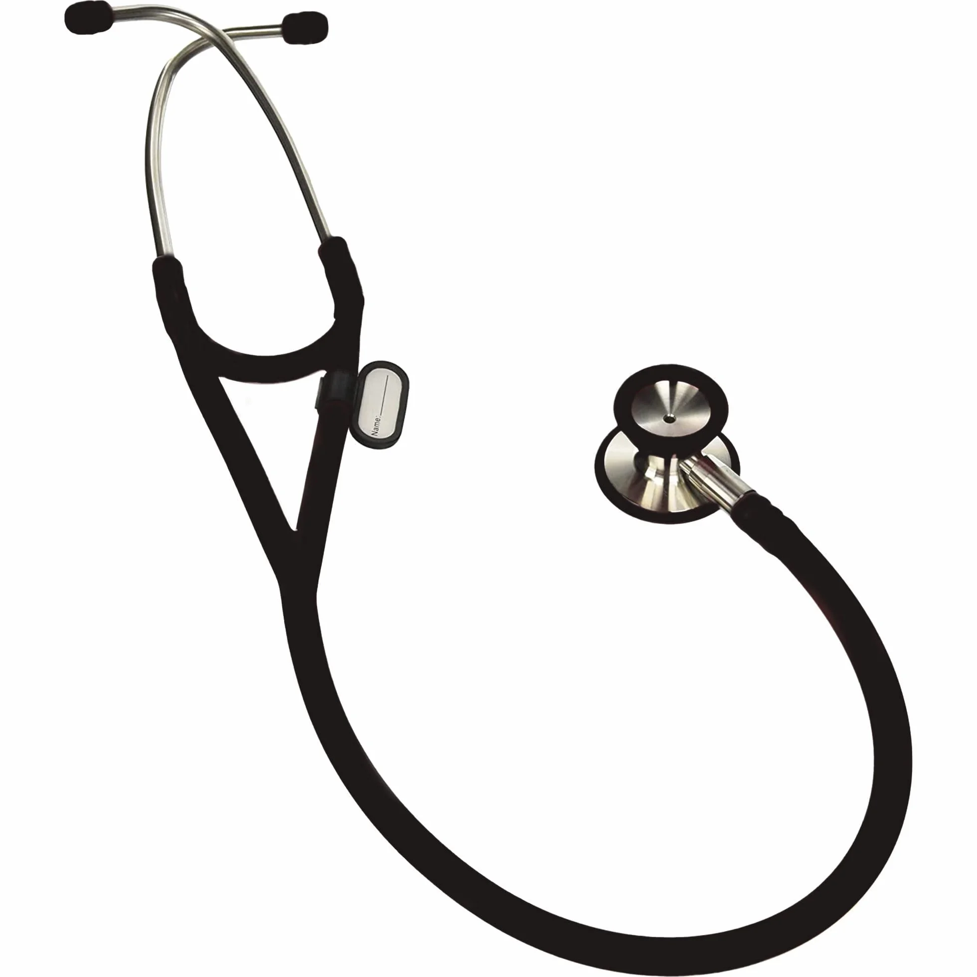 GIMA Stetoskop Kardiologiczny z Podwójną Głowicą – Czarny, Profesjonalny Stetoskop Typu Littman