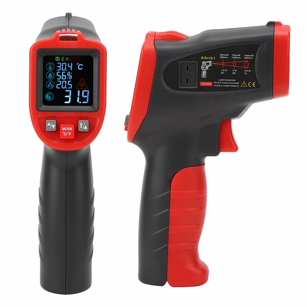 WT323C Termometr na podczerwień Pistolet Ręczny Cyfrowy Pomiar Temperatury
