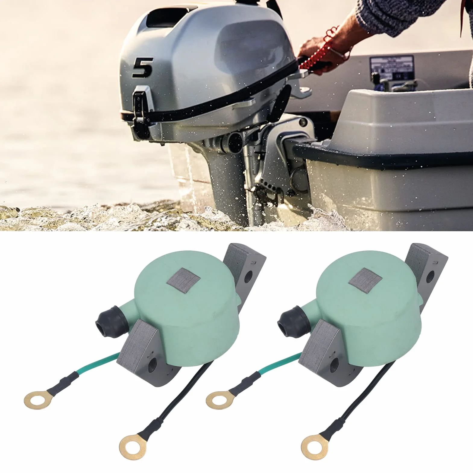 2 Szt. Cewka Zapłonowa do Silnika Zaburtowego OMC Evinrude 582995 584477 580416 Moduł Cewki Zapłonowej do Evinrude 1951-1972
