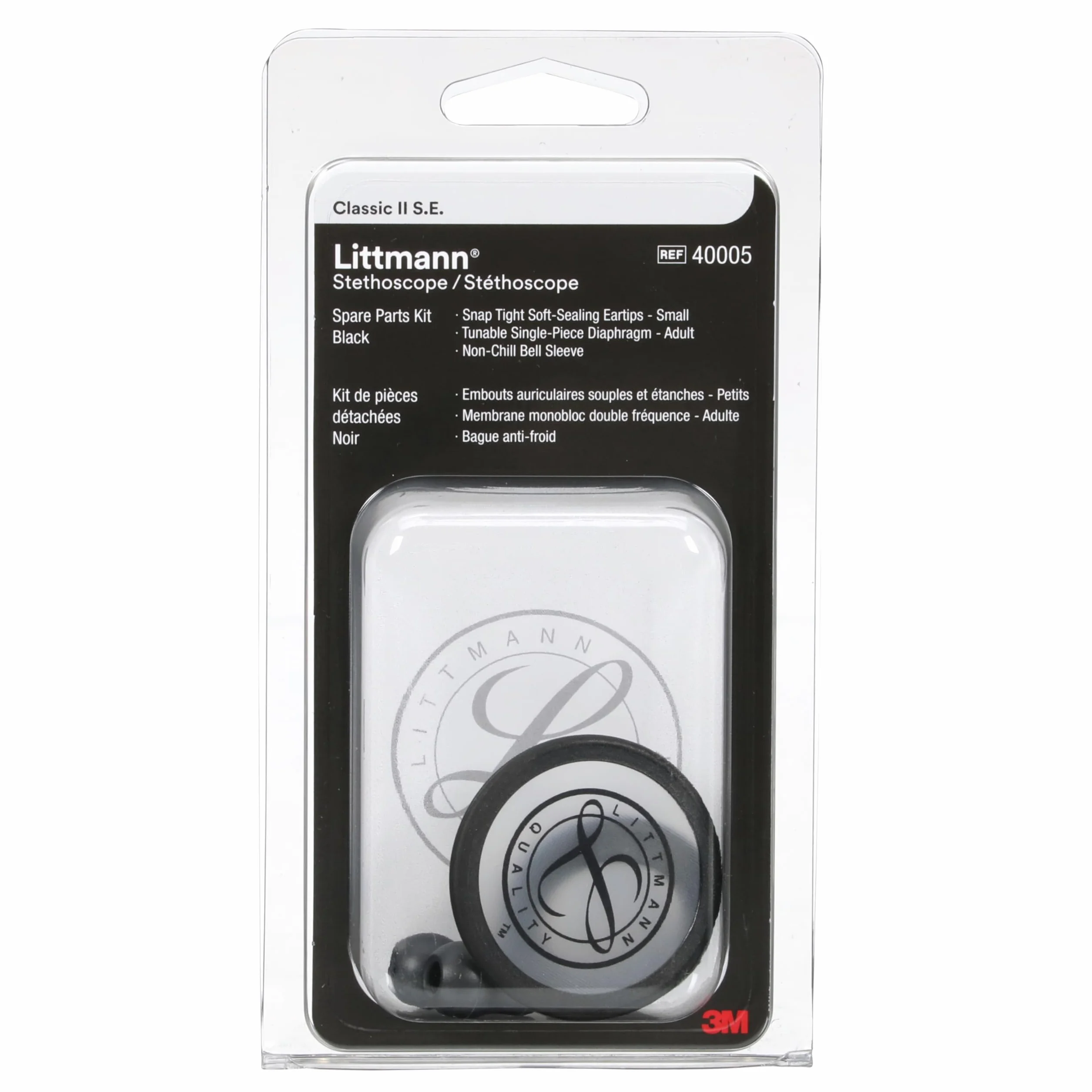 3M Littmann Classic II S.E. Zestaw części, czarny, 40005