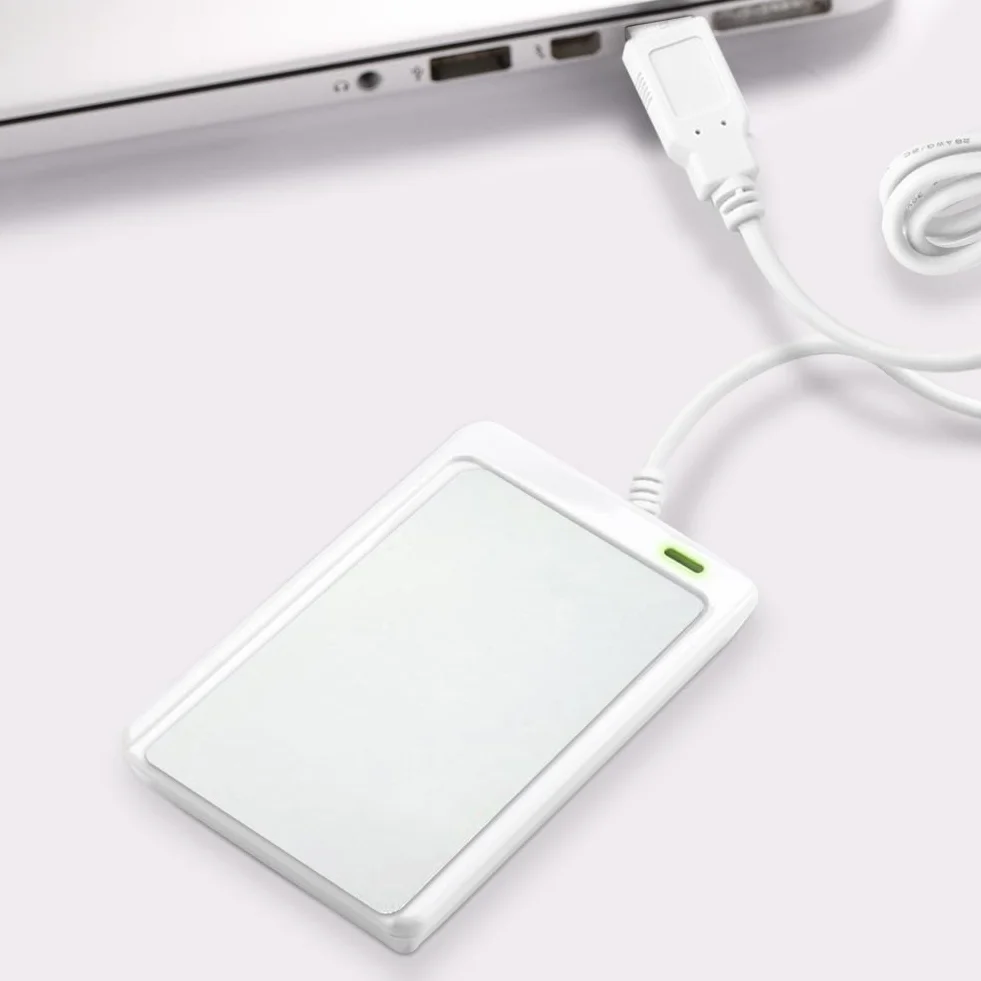 NFC RFID Smart IC Card Reader/Writer ACR122U ISO 14443A / B + Darmowe oprogramowanie w białym SDK 5xMifare IC