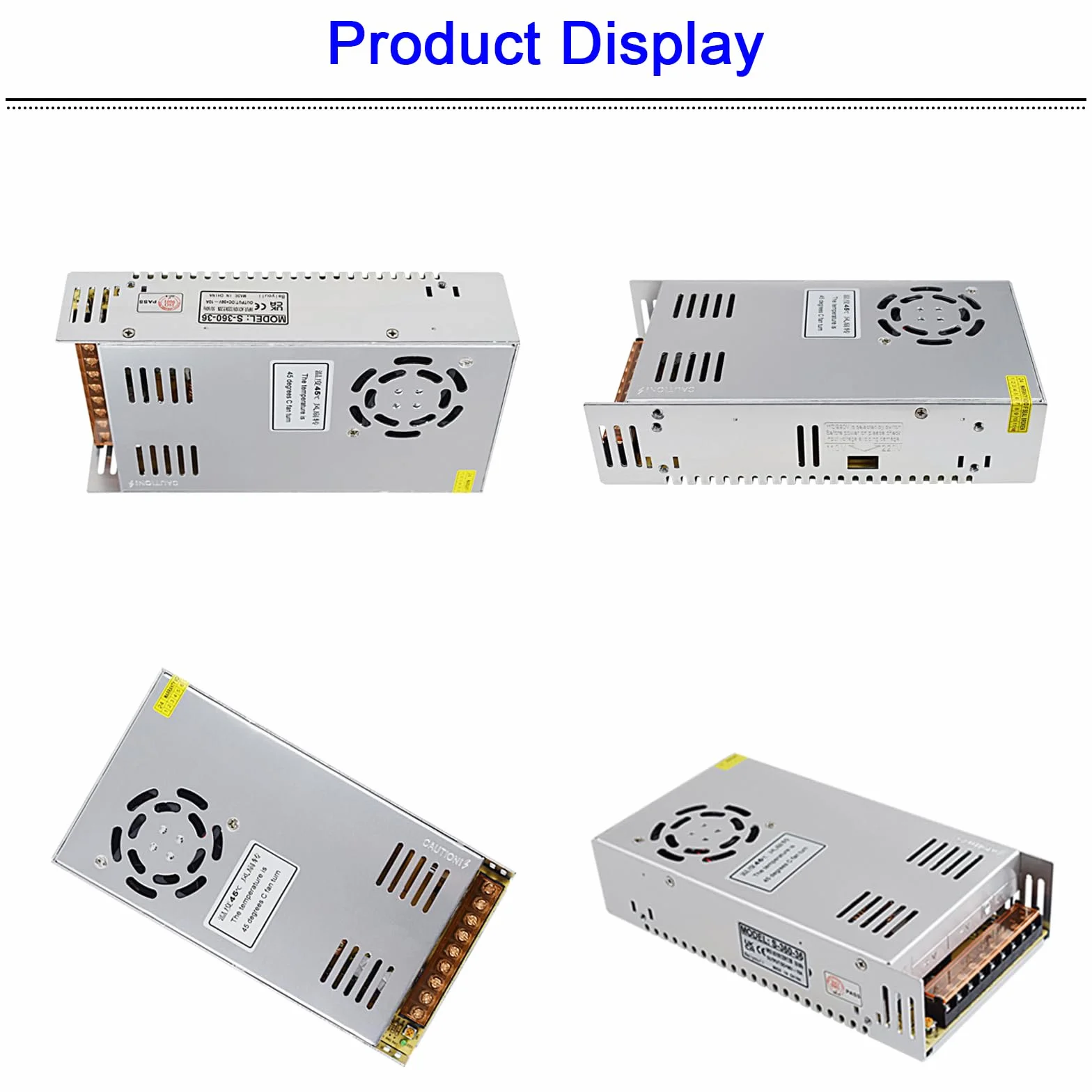 Zasilacz przełączający transformatora 36 V 10 A AC 110 V / 220 V na DC 360 W konwerter do automatyki przemysłowej, silnika krokowego CNC i innych