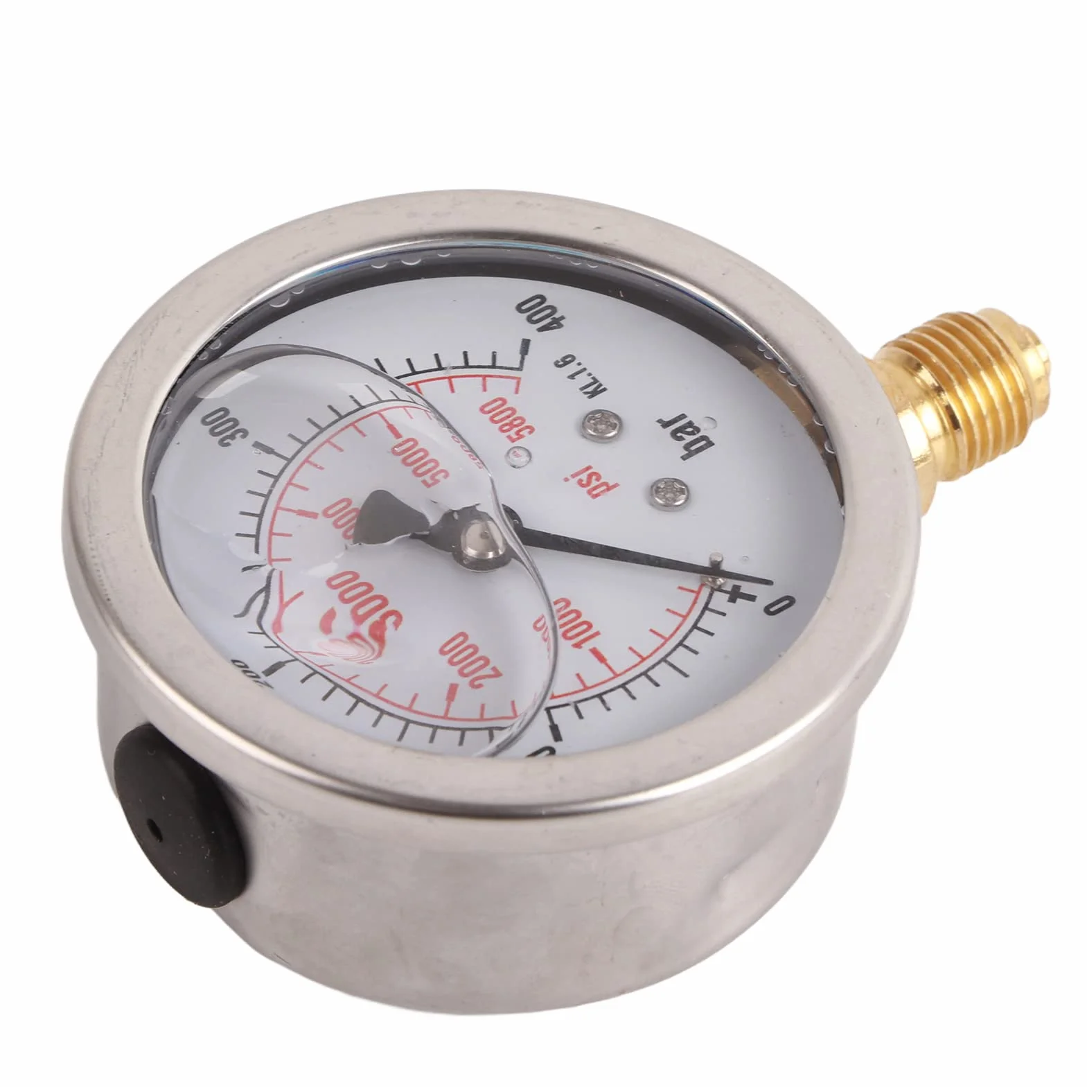 Zestaw sprzęgła hydraulicznego węża testowego, M16*2-BSP1/4 + 0~400 BAr 6000 PSI manometr hydrauliczny z wężem 1,5 m