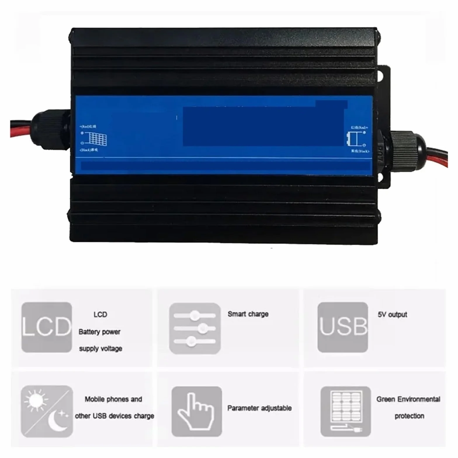 Kontroler ładowania słonecznego, MPPT 300W Solar Boost Charge Controller Elektryczny samochód regulator napięcia ładowania pojazdu