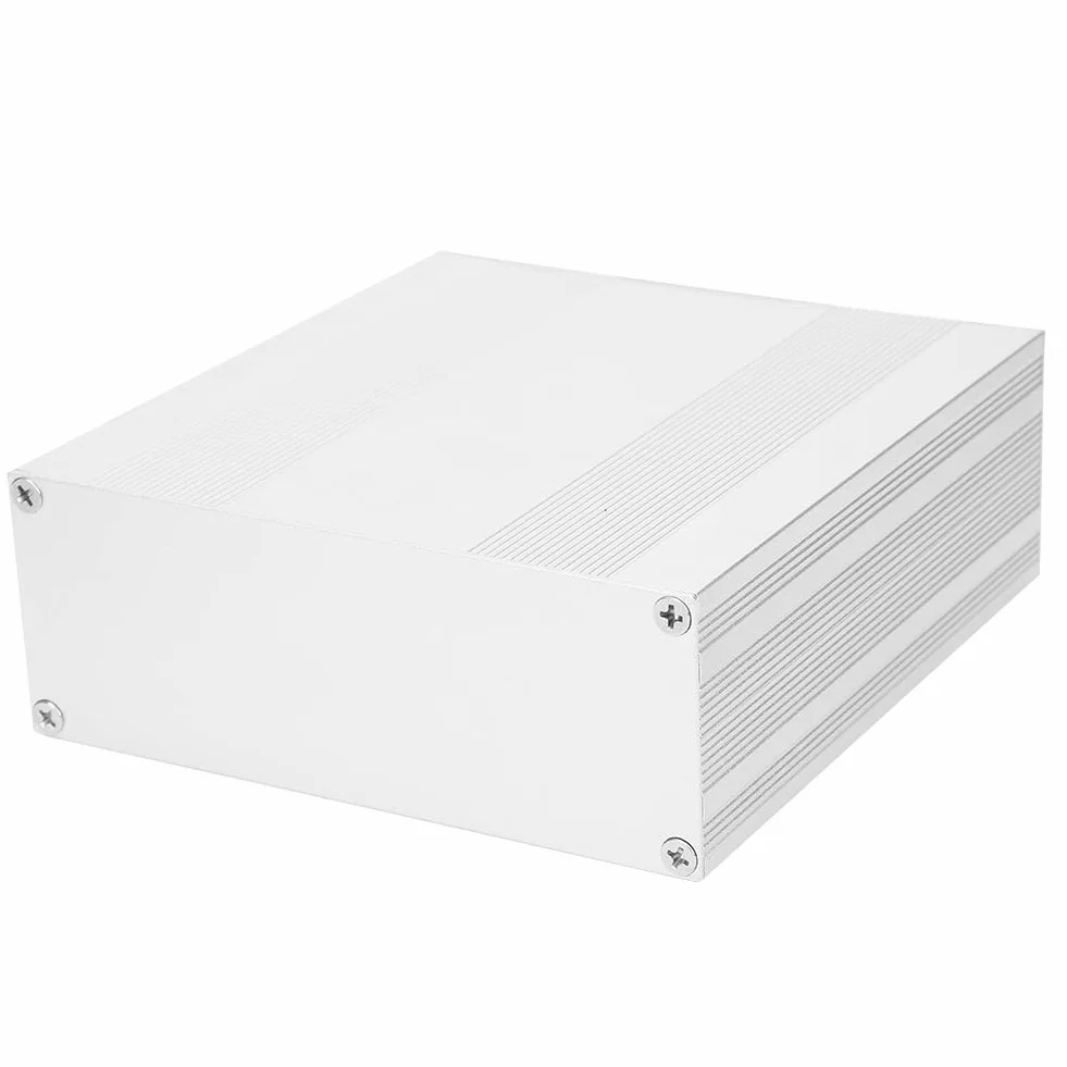 Aluminiowe Pudełko Projektowe Matowy Srebrny Typ Podziału Obudowa Elektroniczna Shell 54x145x150mm Profesjonalne Akcesoria do Użytku