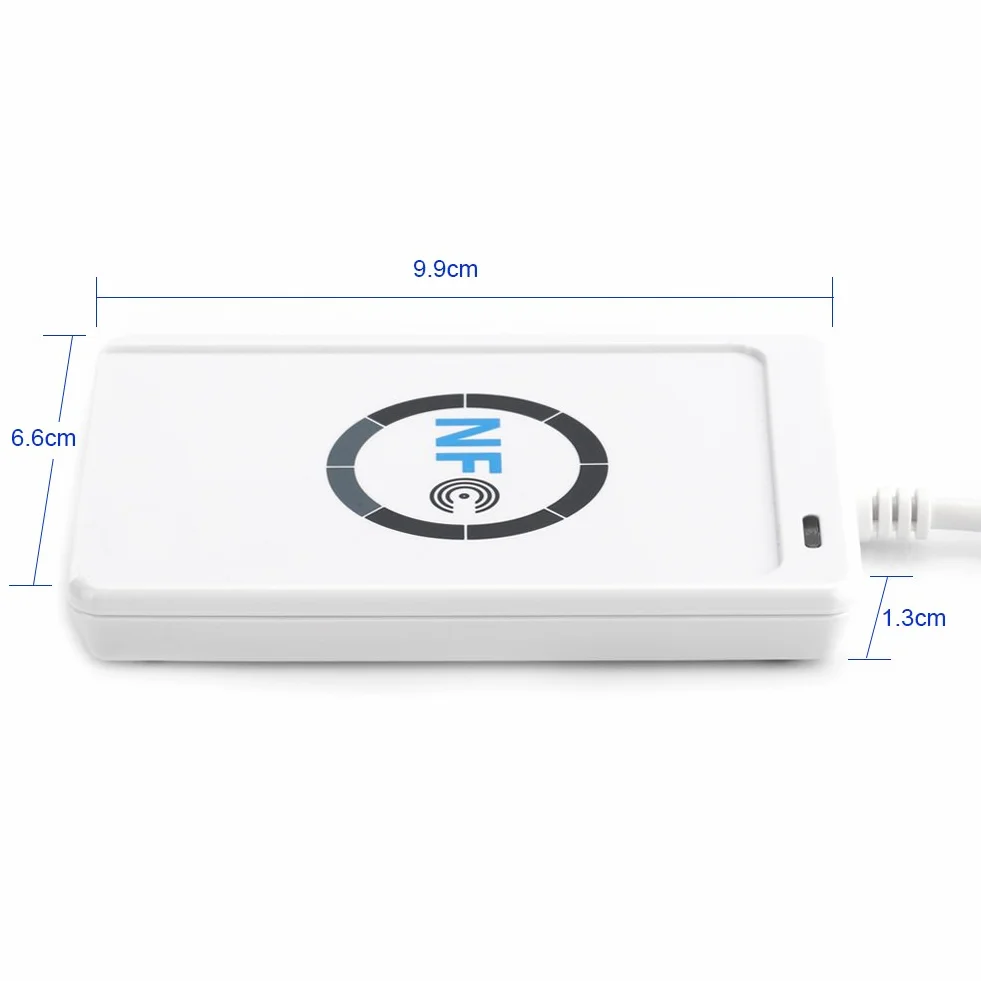 NFC RFID Smart IC Card Reader/Writer ACR122U ISO 14443A / B + Darmowe oprogramowanie w białym SDK 5xMifare IC