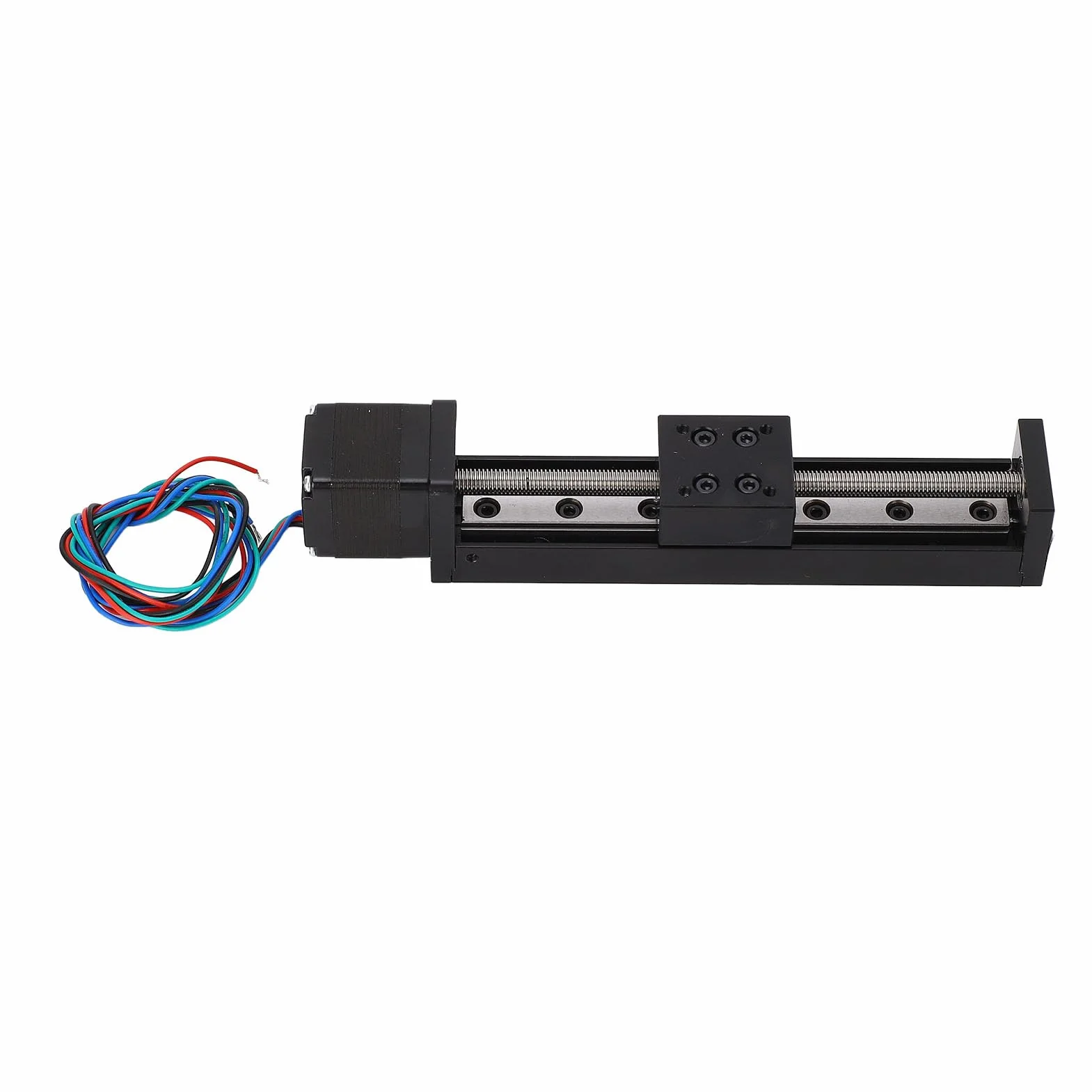 Asixxsix Mini Liniowy Siłownik Prowadnicy Szynowej, długość Przesuwu 100 Mm Z Silnikiem Krokowym NEMA 11 dla Majsterkowiczów CNC Routera Frezarka oś X Y Z