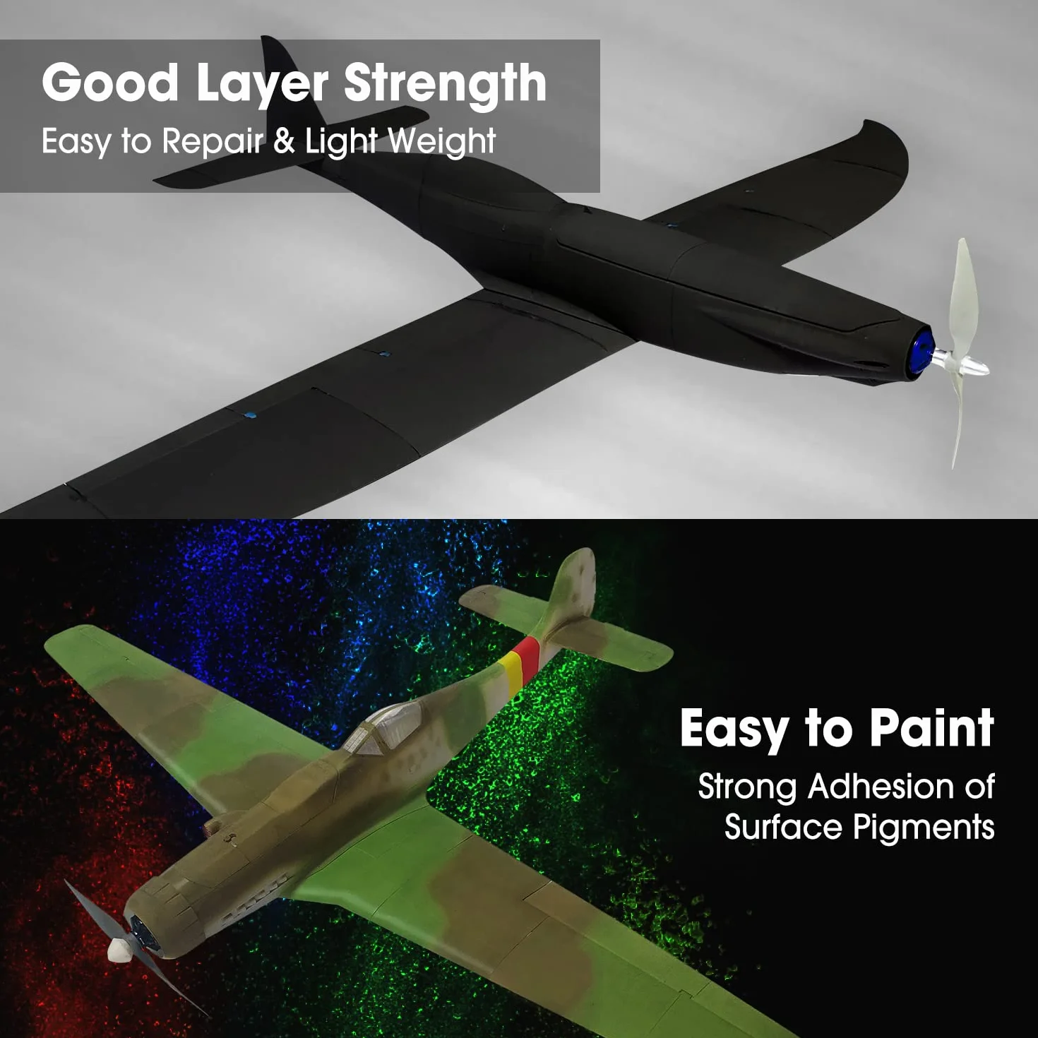 eSUN Lekki Filament PLA 1,75 mm, Filament do Drukarek 3D PLA-LW, Dokładność Wymiarowa +/- 0,05 mm, Szpula 1kg (2,2 LBS) Materiał Piankowy do Drukarek 3D, Czarny
