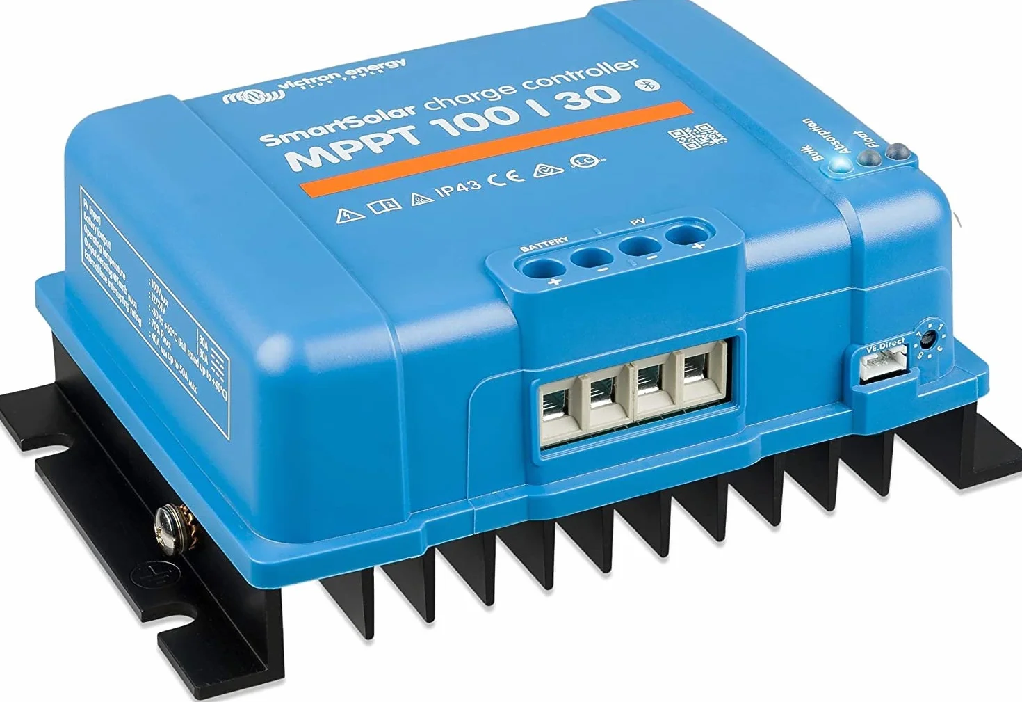 Victron Energy SmartSolar MPPT 100V 30 amp 12/24-Volt Kontroler Ładowania Słonecznego (Bluetooth)