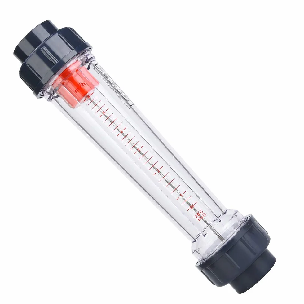 Plastikowa rurka typ płynnego przepływomierza, plastikowy płaski otwór (50 mm/2 cale), LZS-40 (D) 0,6-6 m³/H