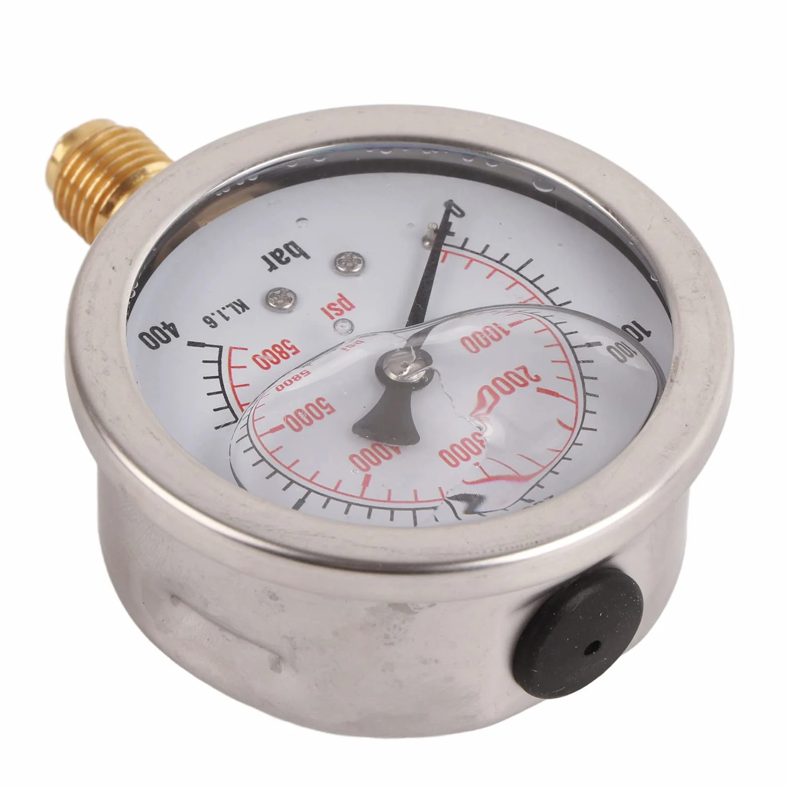 Zestaw sprzęgła hydraulicznego węża testowego, M16*2-BSP1/4 + 0~400 BAr 6000 PSI manometr hydrauliczny z wężem 1,5 m