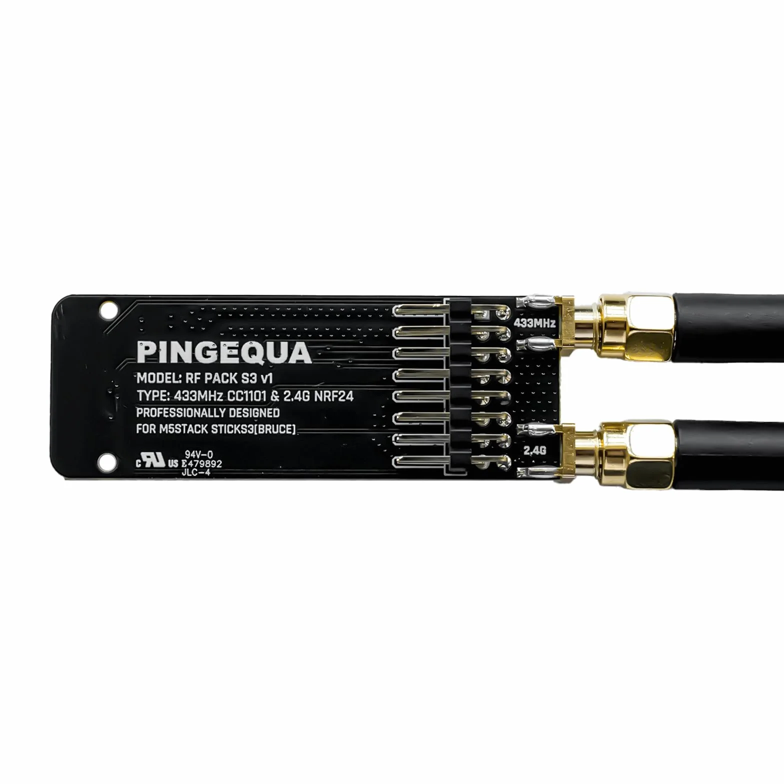 Moduł rozwojowy RF 2 w 1 dla M5Stack StickS3 | dwuzakresowy CC1101 433 MHz i NRF24L01 2,4 GHz | Bezprzewodowa płytka RF Pack S3 moduł dwuzakresowy