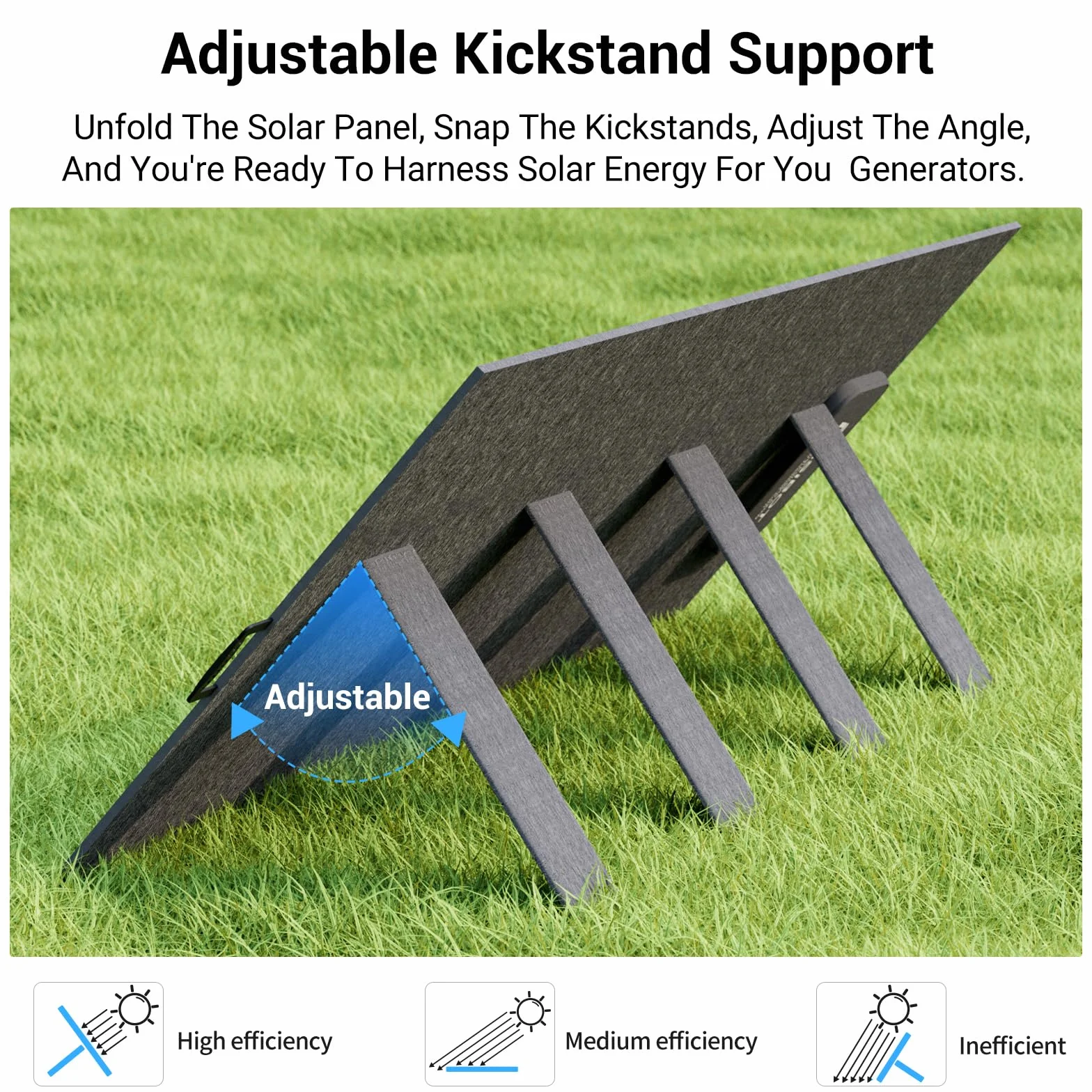FOSSiBOT Panel Solarny SP420 420W MC4 do Stacji Zasilania F2400 F3600