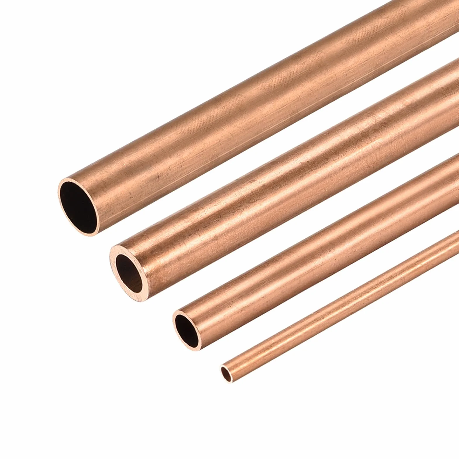 PYouo-metalowa rurka, 3 szt., miedziana okrągła rura, 2 mm 3 mm 4 mm 5 mm 6 mm 7 mm 8 mm 9 mm 10 mm OD, 300 mm długości, proste rurki rurkowe, stosowane w sprzęcie rzemieślniczym DIY