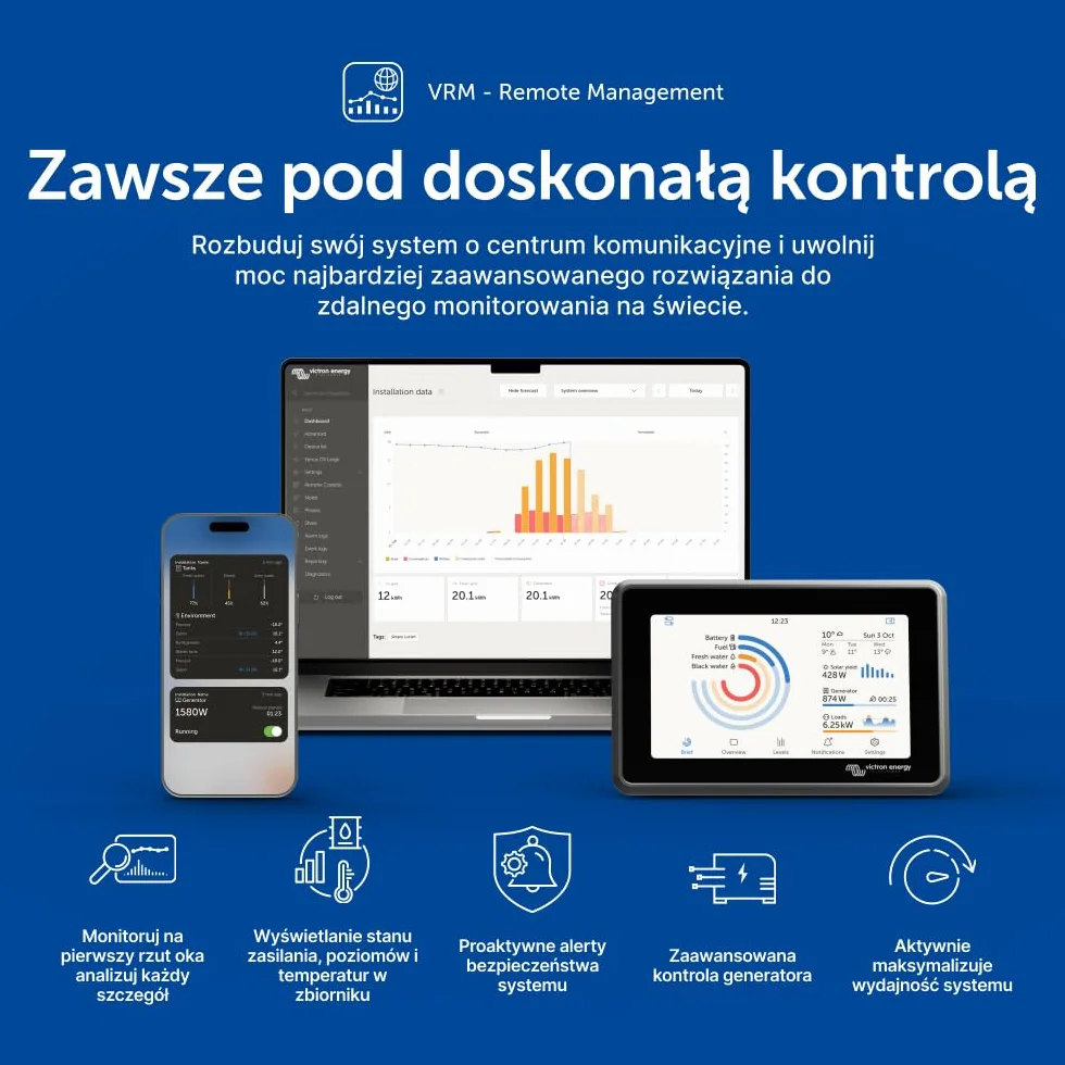 Victron Energy SmartSolar MPPT 100V 30 amp 12/24-Volt Kontroler Ładowania Słonecznego (Bluetooth)