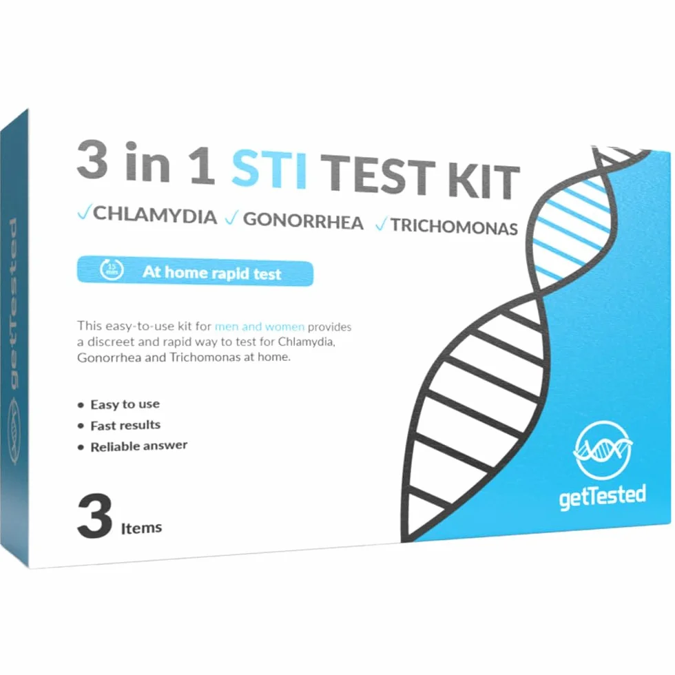 Test STI 3 w 1 na Chlamydię, Trichomonas i rzeżączkę, domowy zestaw testowy
