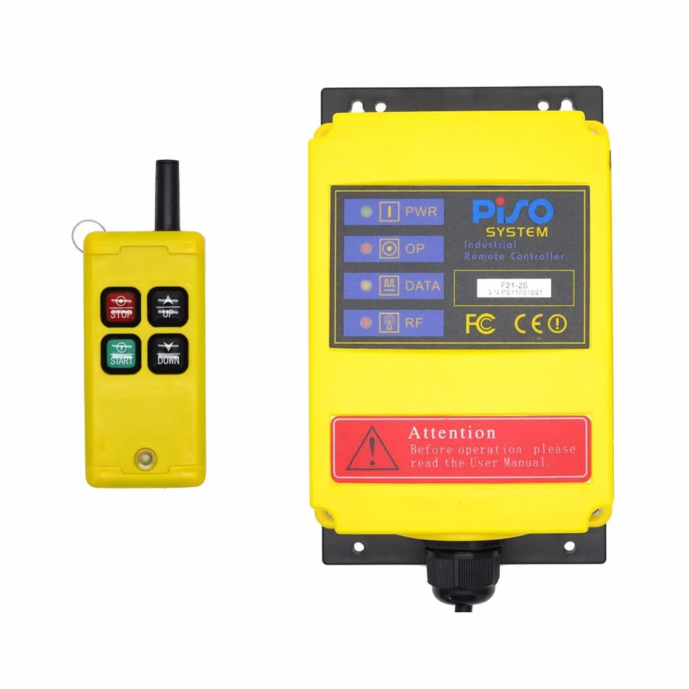 Toplionace Przemysłowy Bezprzewodowy Pilot Zdalnego Sterowania, Elektryczny Przełącznik Zdalnego Sterowania Dźwigiem Dźwigowym (AC220V, F21-2S)