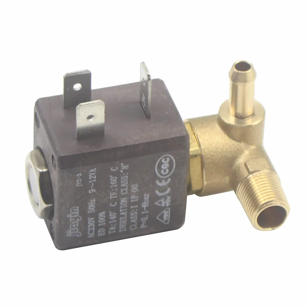 JIAYIN JYZ-3 normalnie zamknięty N/C 2/3-drożny AC 230 V G1/20.3 cm mosiężny generator pary wodny 2-pozycyjny 3-drożny zawór elektromagnetyczny (JYZ-4P)