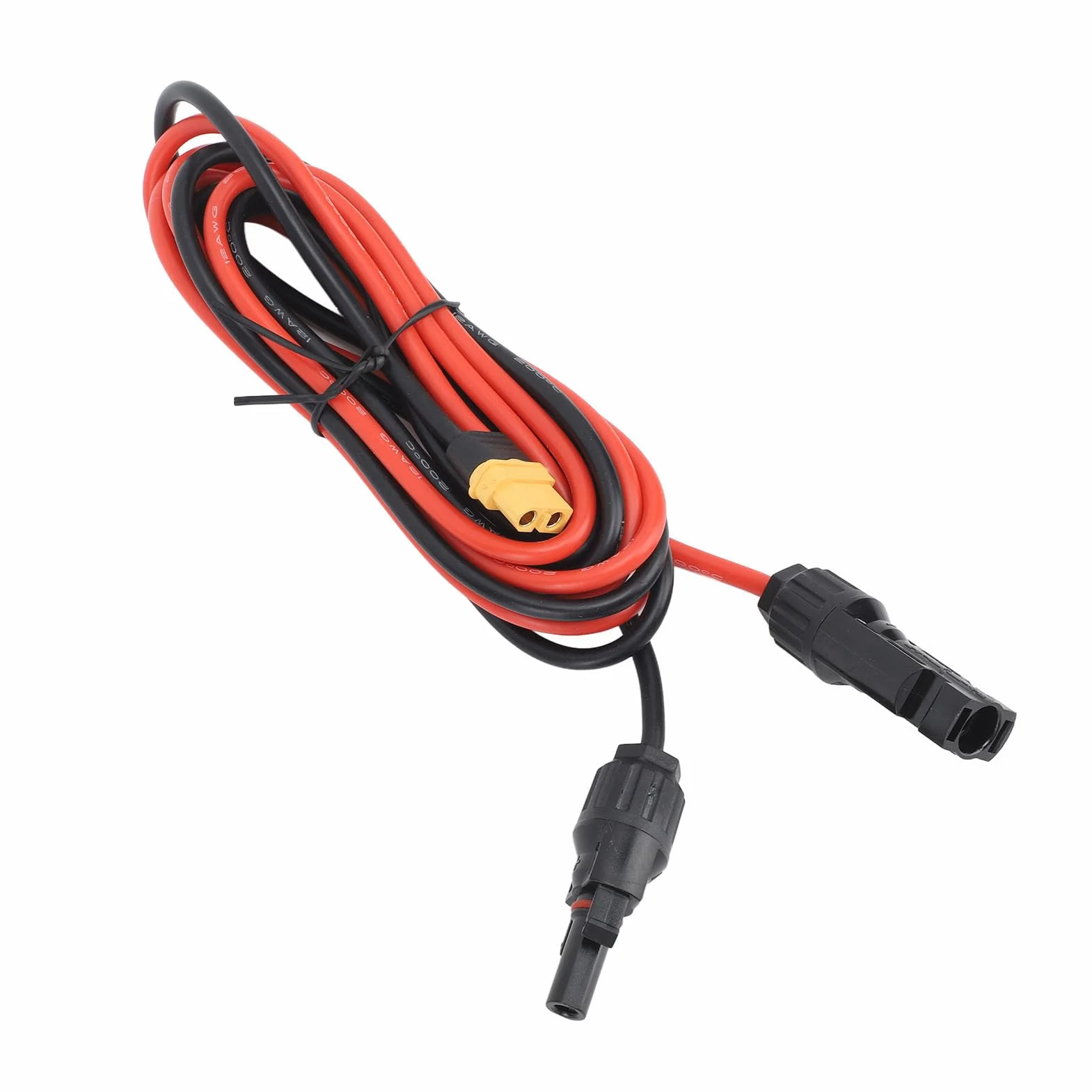 Kabel Kontrolera ładunku Słonecznego, XT60 Adapter Grener Generator Panelu Słonecznego 12AWG 2M Solar & Wind Power