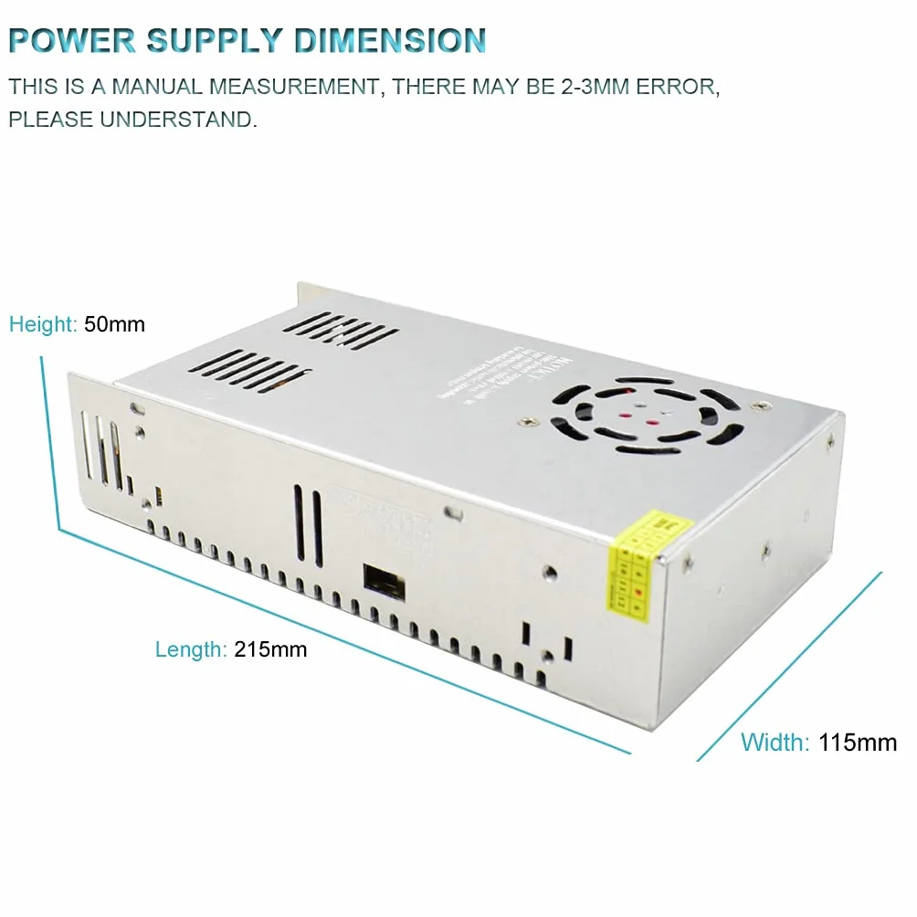 Zasilacz przełączający transformatora 36 V 10 A AC 110 V / 220 V na DC 360 W konwerter do automatyki przemysłowej, silnika krokowego CNC i innych
