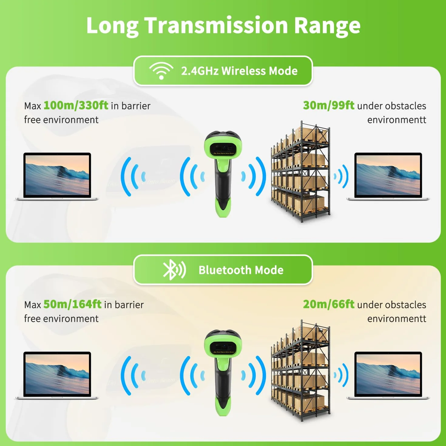 NetumScan USB bezprzewodowy skaner kodów kreskowych Bluetooth 1D 2D QR ręczny czytnik kodów kreskowych kompatybilny z komputerem do systemu POS, supermarketu, magazynu, sklepu detalicznego NSL8BL Pro