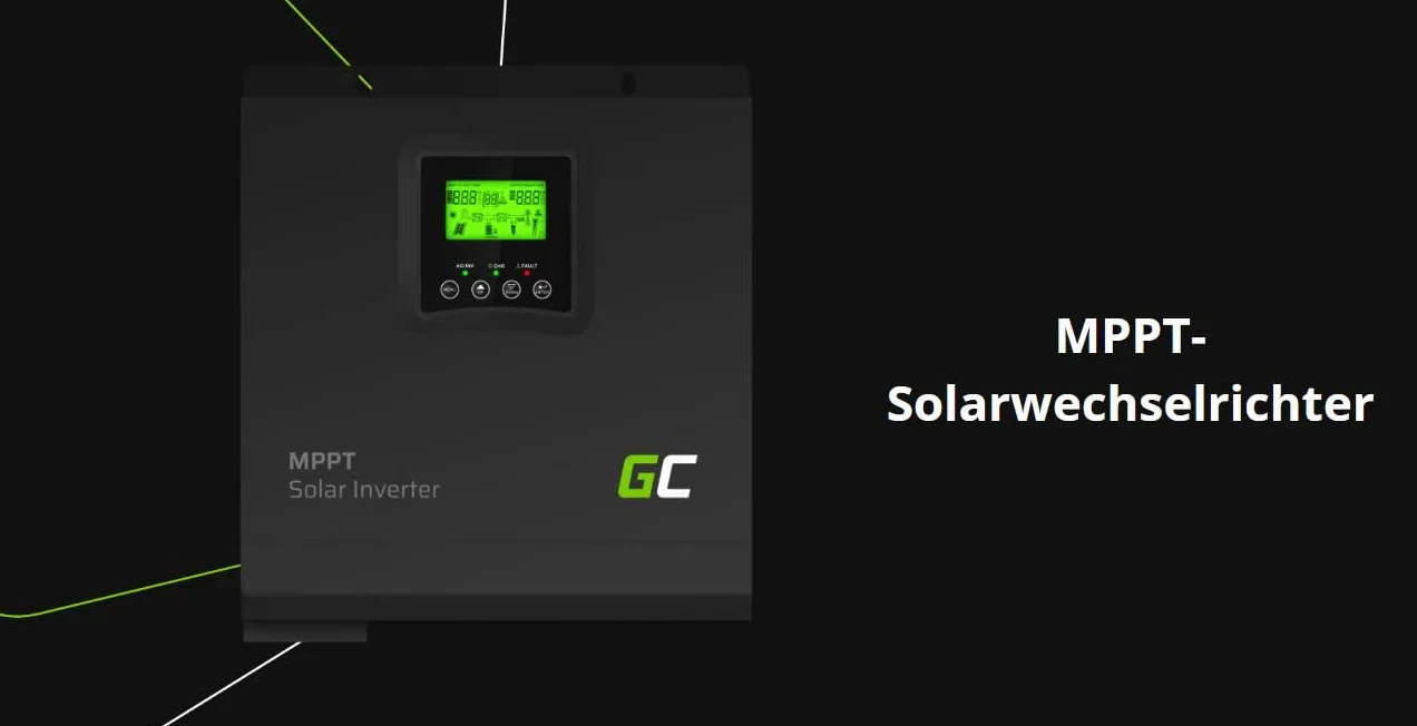 Green Cell INVSOL02 Ładowarka Fotowoltaiczna, Czarny, 3000W/6000W