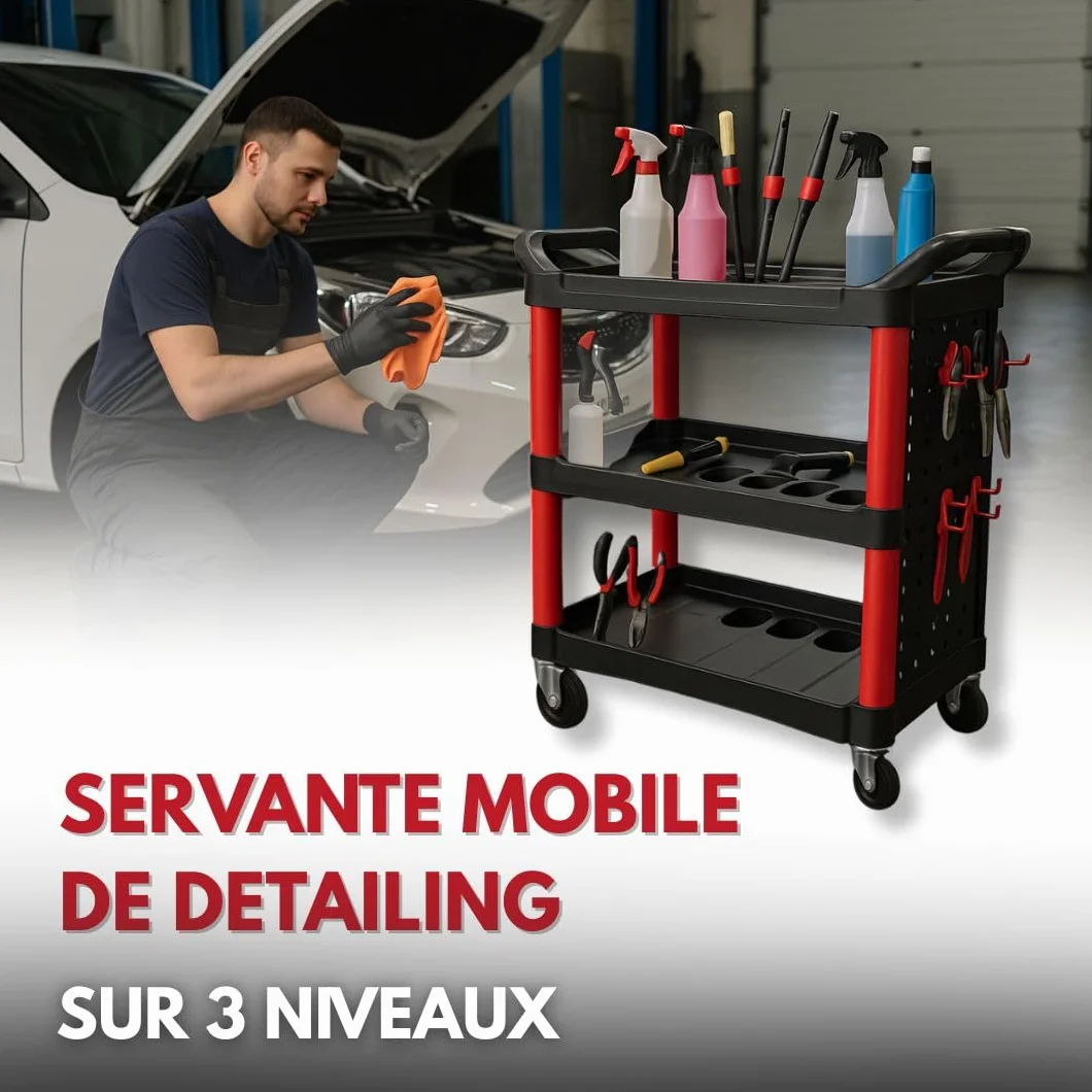 SERVANTE DETAILING - Mobilny wózek warsztatowy z 4 kółkami
