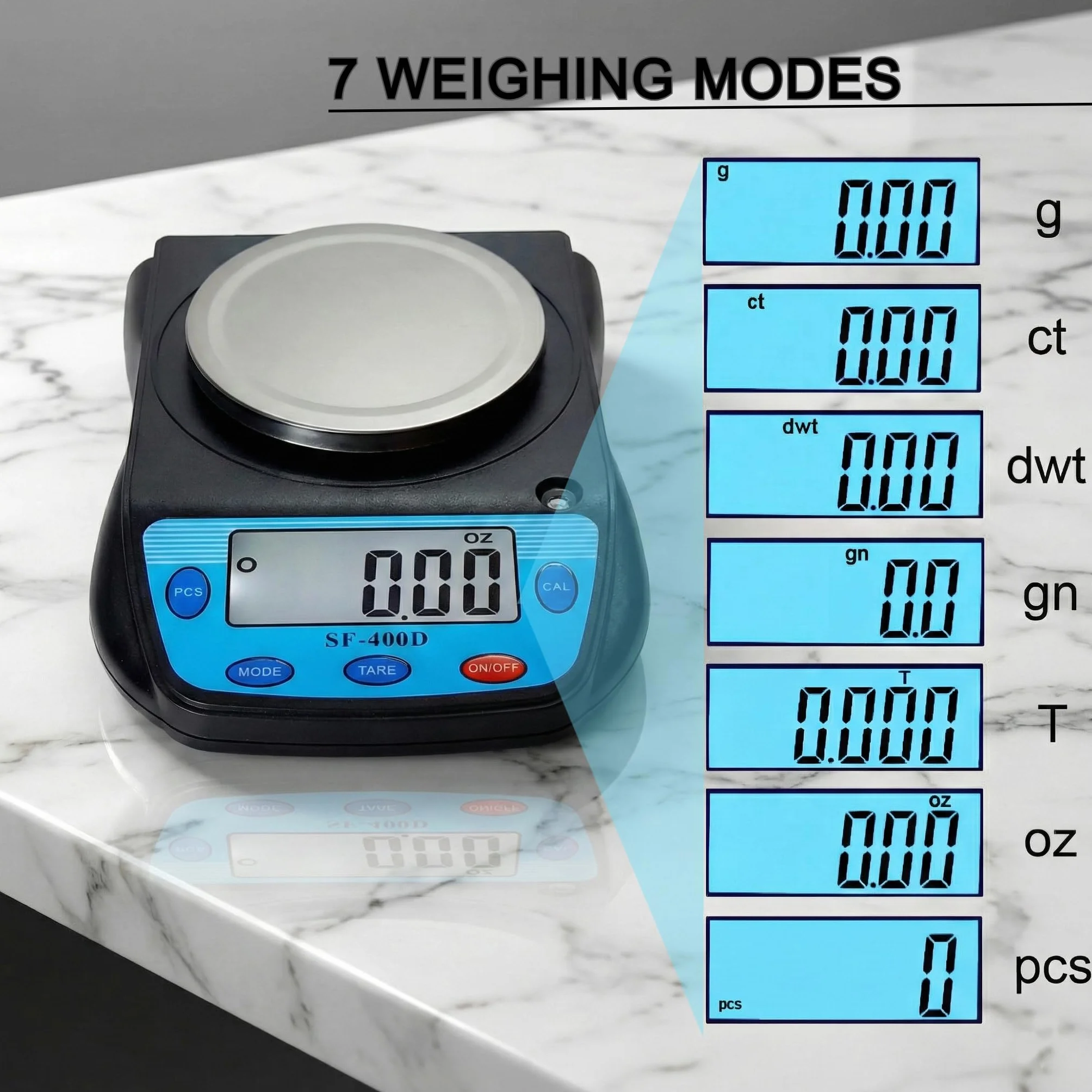 Eosphorus Cyfrowa Waga Analityczna 600g x 0,01g LCD do Laboratoriów i Szkół z Ładowarką USB
