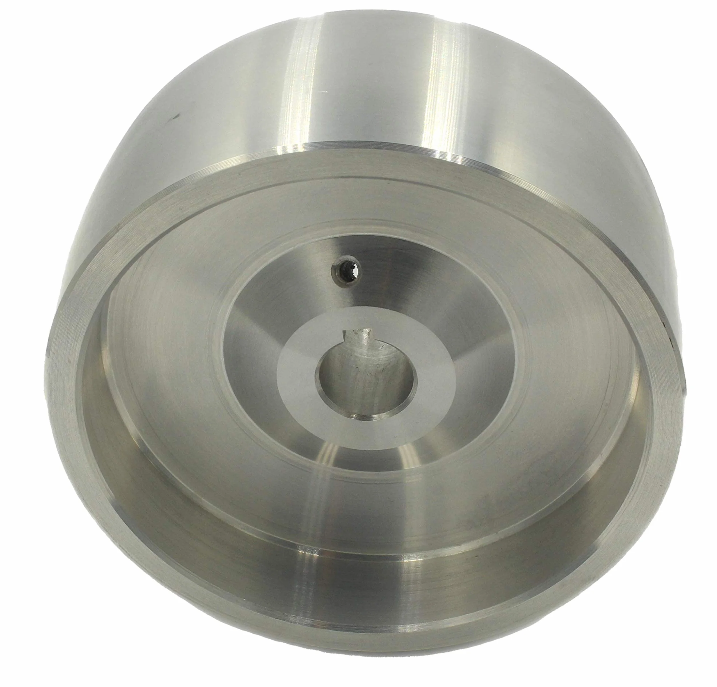 (Drive 130-19) Koło napędowe szlifierki pasowej obrabiane CNC koło napędowe do szlifierek noży, średnica 130 mm, szerokość 55 mm, z otworem 19 mm