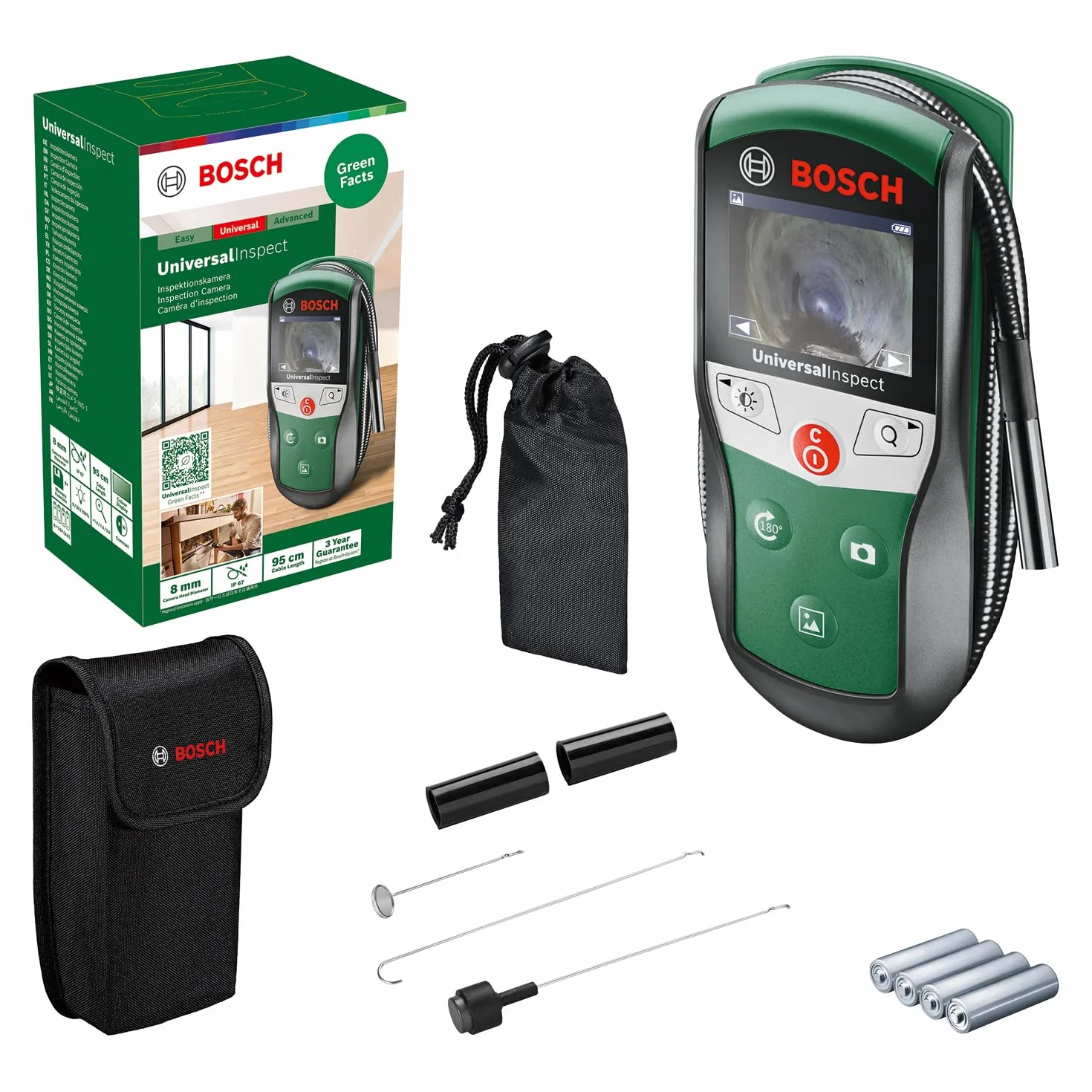 Bosch Kamera Inspekcyjna Universalinspect Ø 8 mm 0.95m Kolorowy Obraz