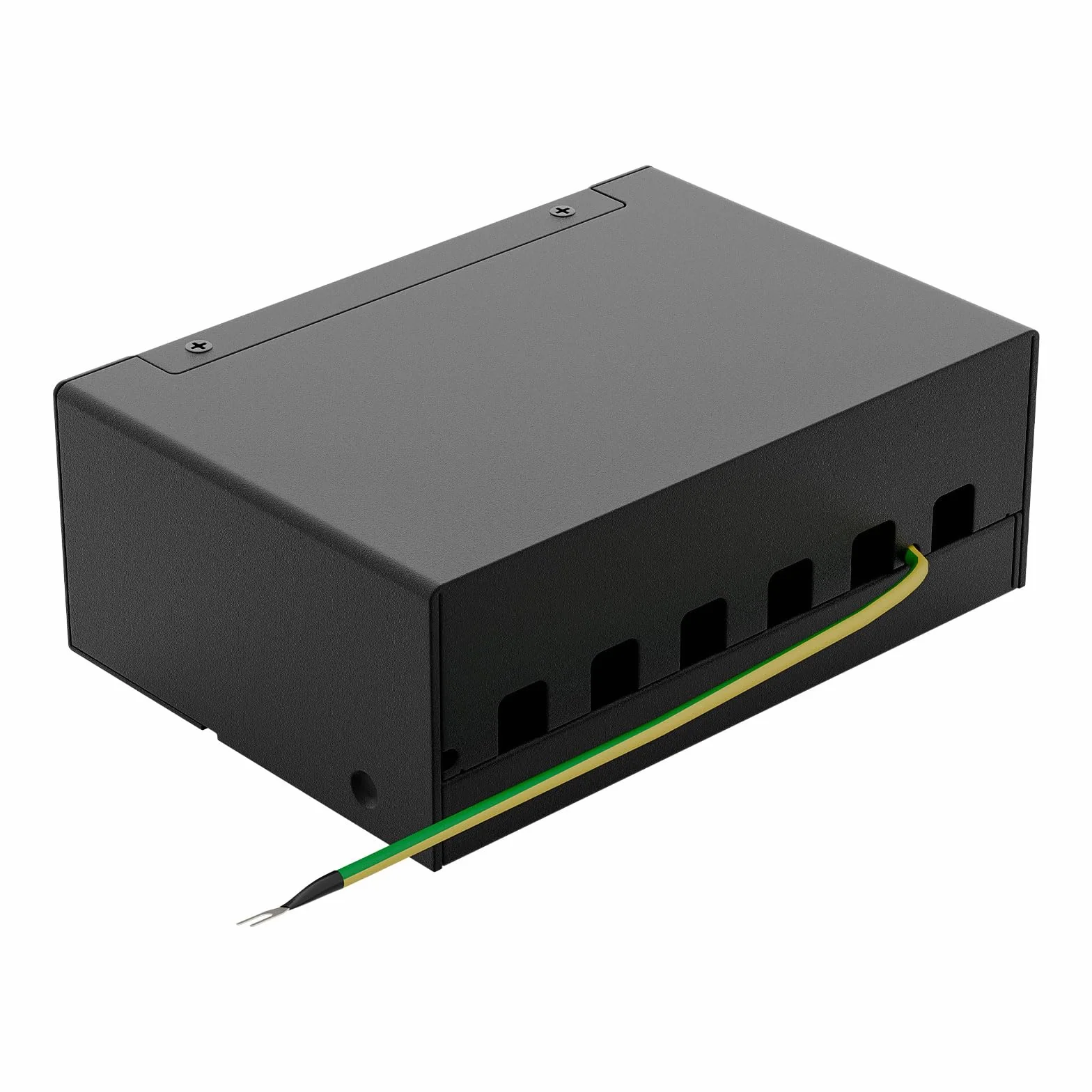 FGB Panel krosowy 10 Gbps 6 portów CAT7 z 6 x CAT.7 RJ45 Keystone Jack Modul, STP panel krosowy do sieci LAN DSL, kompatybilny CAT6 CAT6a CAT7 CAT8 kabel sieciowy